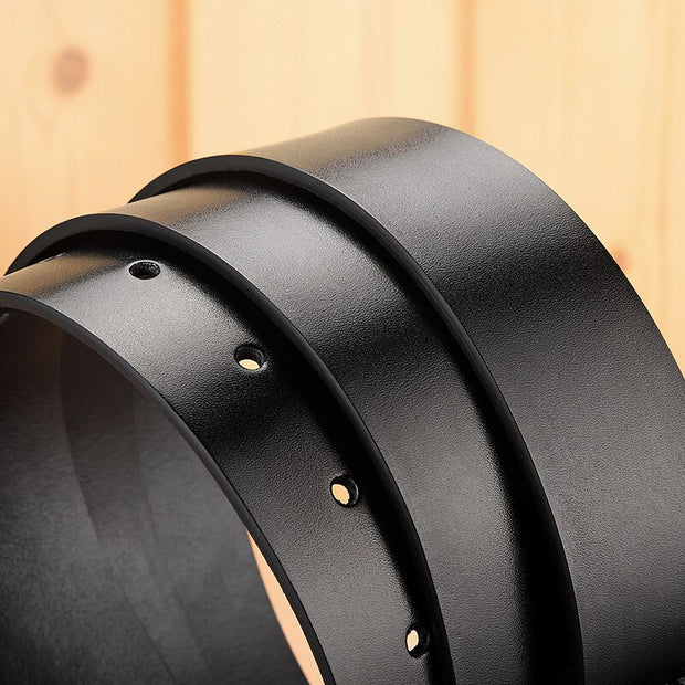 Male Genuine Leather Belts For Men&#39;s High Quality Luxury Pin Buckle Jeans Cowskin Casual Belt Business Cowboy Waistband