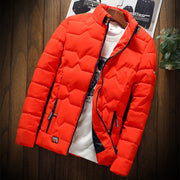2022 Autumn Winter Mens Cotton Padded Jackets Men&#39;s Fashion Casual Outdoor Jackets Warm Coat Male Outwear Thicken Down Coats