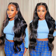 30 Inch Lace Front Human Hair Wigs HD Brazilian 13x4 Frontal Wig For Black Women Body Wave Glueless Pre Plucked Natural Hairline