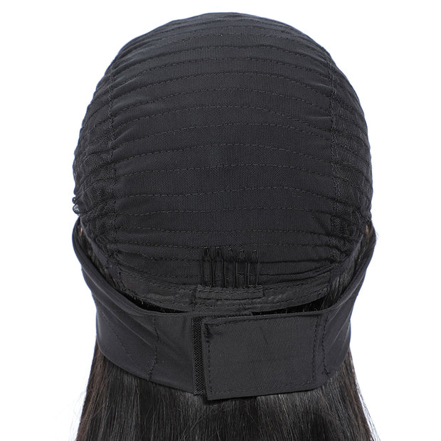 APsavings Headband Wig Human Hair Scarf Wig 180% Density Remy Brazilian Body Wave Wig Natural Wavy Glueless Human Hair Wigs for Women