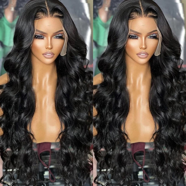 30 Inch Lace Front Human Hair Wigs HD Brazilian 13x4 Frontal Wig For Black Women Body Wave Glueless Pre Plucked Natural Hairline