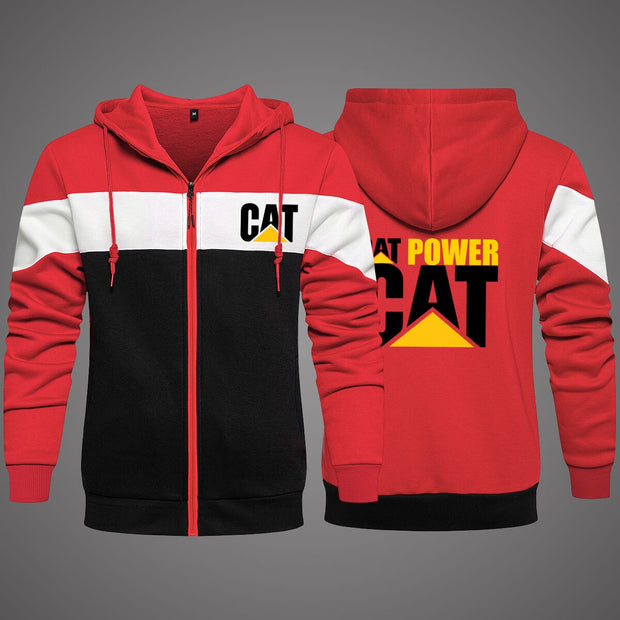2022 New Cat Caterpillar Tractor Men's Clothing Sweatshirts Male Jackets Fleece Warm Hoodies Quality SportWear Harajuku Outwear