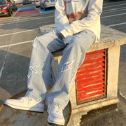 Men&#39;s jeans Neutral Wide Leg Denim Trousers Loose Straight Men Jeans asthetic Man Jeans Pants for boy Casual Baggy hip hop 2022