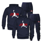 Men's Winter Couple Hoodie Sets Tracksuit Sportswear New Men Sweatshirt and Sweatpant Suit Fashion Streetwear Pullover Clothes