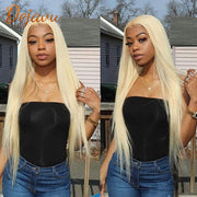 613 Honey Blonde Lace Frontal Wig Straight Human Hair Wigs 13X4 HD Lace Frontal Wigs PrePlucked Transparent Lace Wig For Women