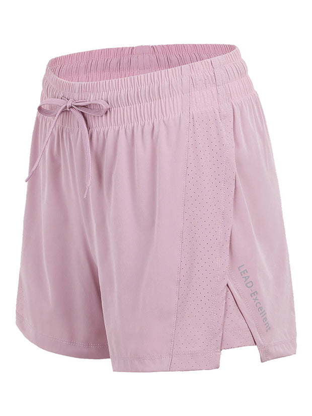 Sports Letter Shorts Women Quick-drying High Waist