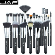 JAF 24pcs Makeup Brushes Tools 100% Vegan Make Up Artist Kit Brushes for Makeup Professional Brush Set #J2425yc-B