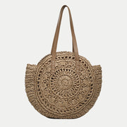 Casual Hollow Out Large Capacity Handbag Totes Handmade Straw Shoulder Bags For Women Big Travel Beach Bag Pack