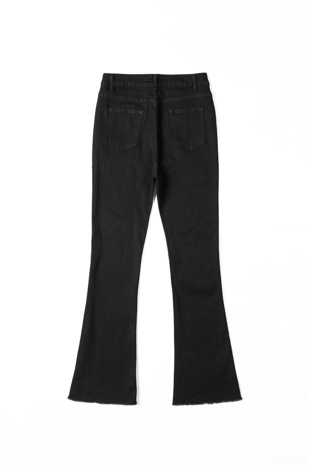 Women Skinny Flared Wide-Leg Long Jeans