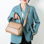 Crocodile Pattern Flap Handbag