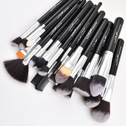 JAF 24pcs Makeup Brushes Tools 100% Vegan Make Up Artist Kit Brushes for Makeup Professional Brush Set #J2425yc-B
