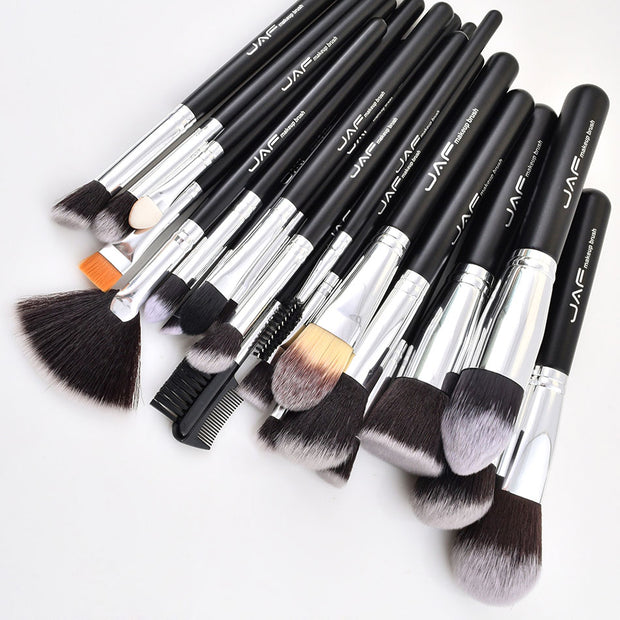JAF 24pcs Makeup Brushes Tools 100% Vegan Make Up Artist Kit Brushes for Makeup Professional Brush Set #J2425yc-B