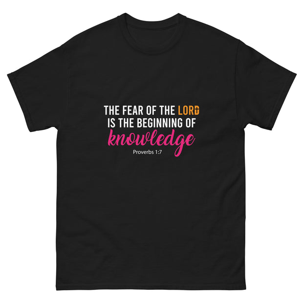 APsavings - The fear of the Lord is the beginning of knowledge - classic tee
