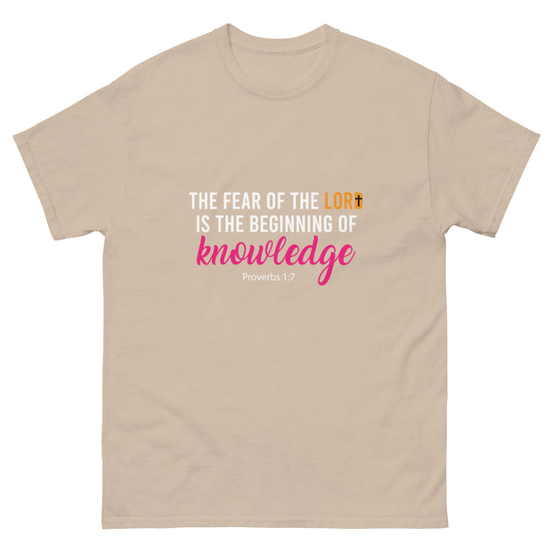 APsavings - The fear of the Lord is the beginning of knowledge - classic tee